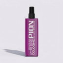 Purple bottle of Pion After Shave Colonia on a light gray background